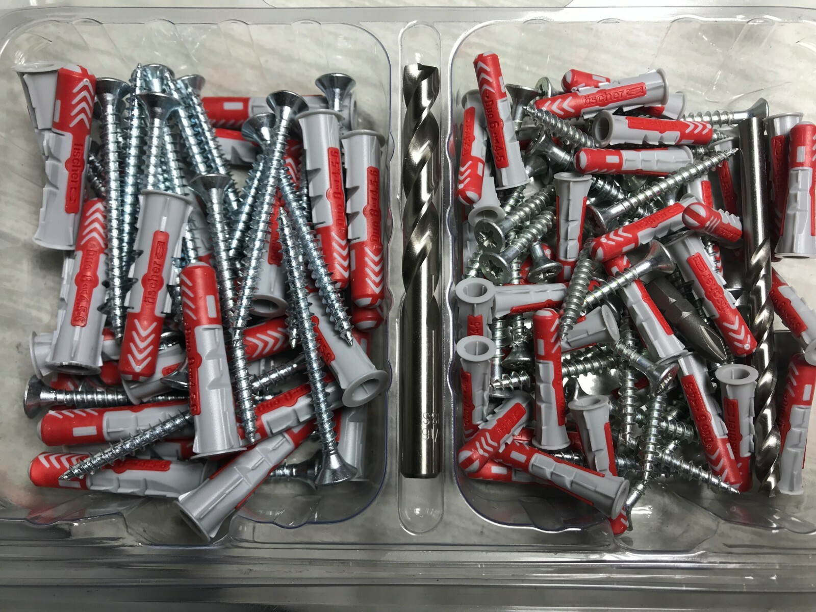 Contractor Anchors Kit, 35 #8-10 Anchors, 25 #10-12 Anchors, Drive & Drill Bits