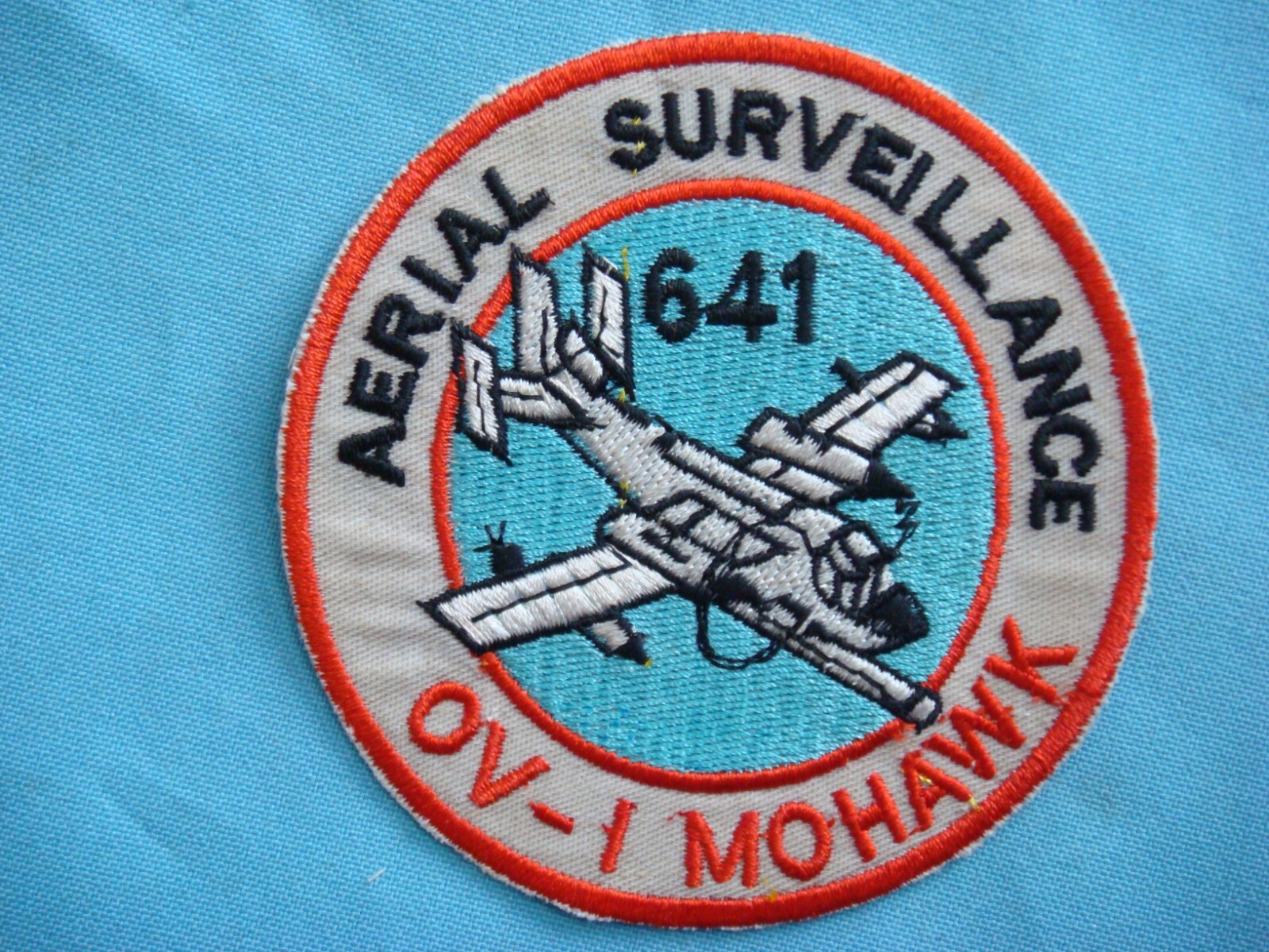 VIETNAM WAR PATCH, US 641st MILITARY INTELLIGENCE BATTALION OV-1 MOHAWK