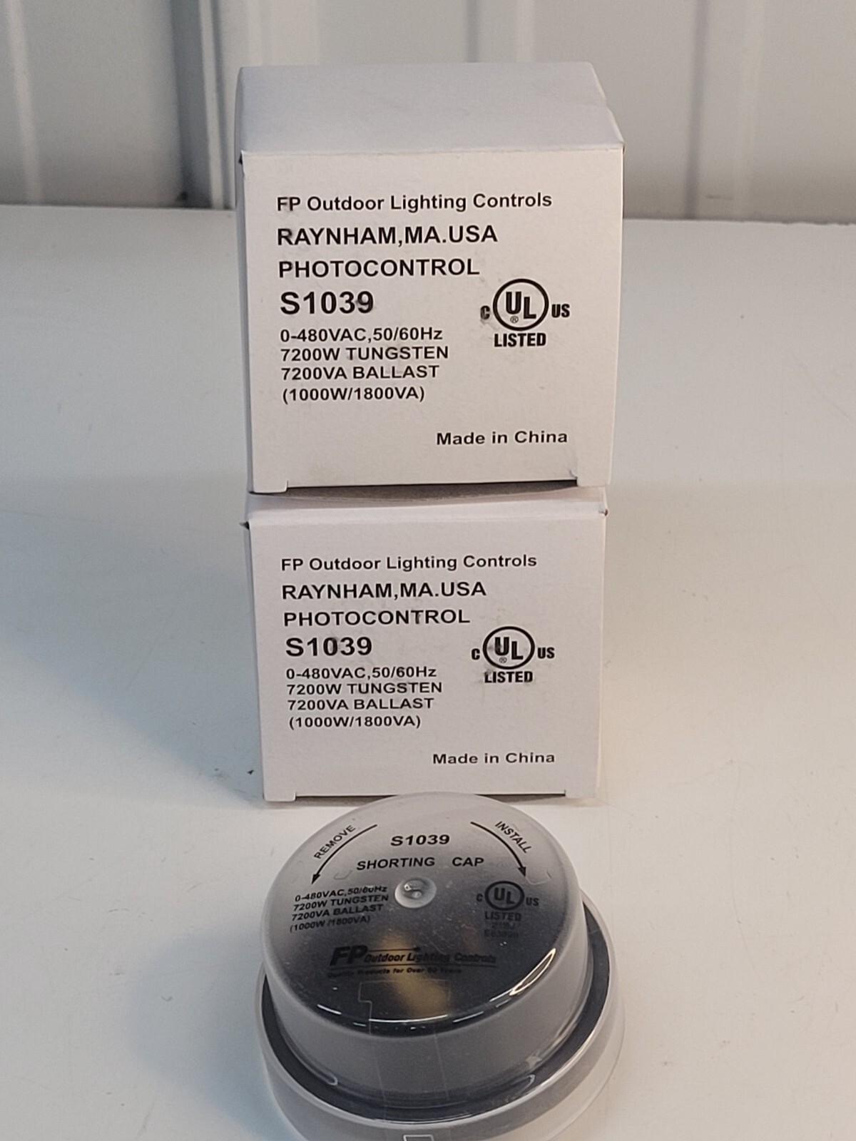 FP Outdoor Lighting S1039 Photocontrol 0-480VAC Shorting Cap Low Pro QTY 2 d25
