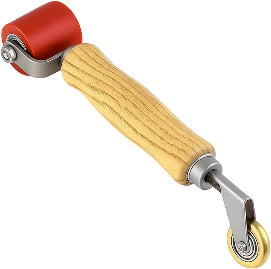 Car Seam Roller 40Mm Silicone Seam Rolling & 6Mm Brass Detail Penny Roller Veh