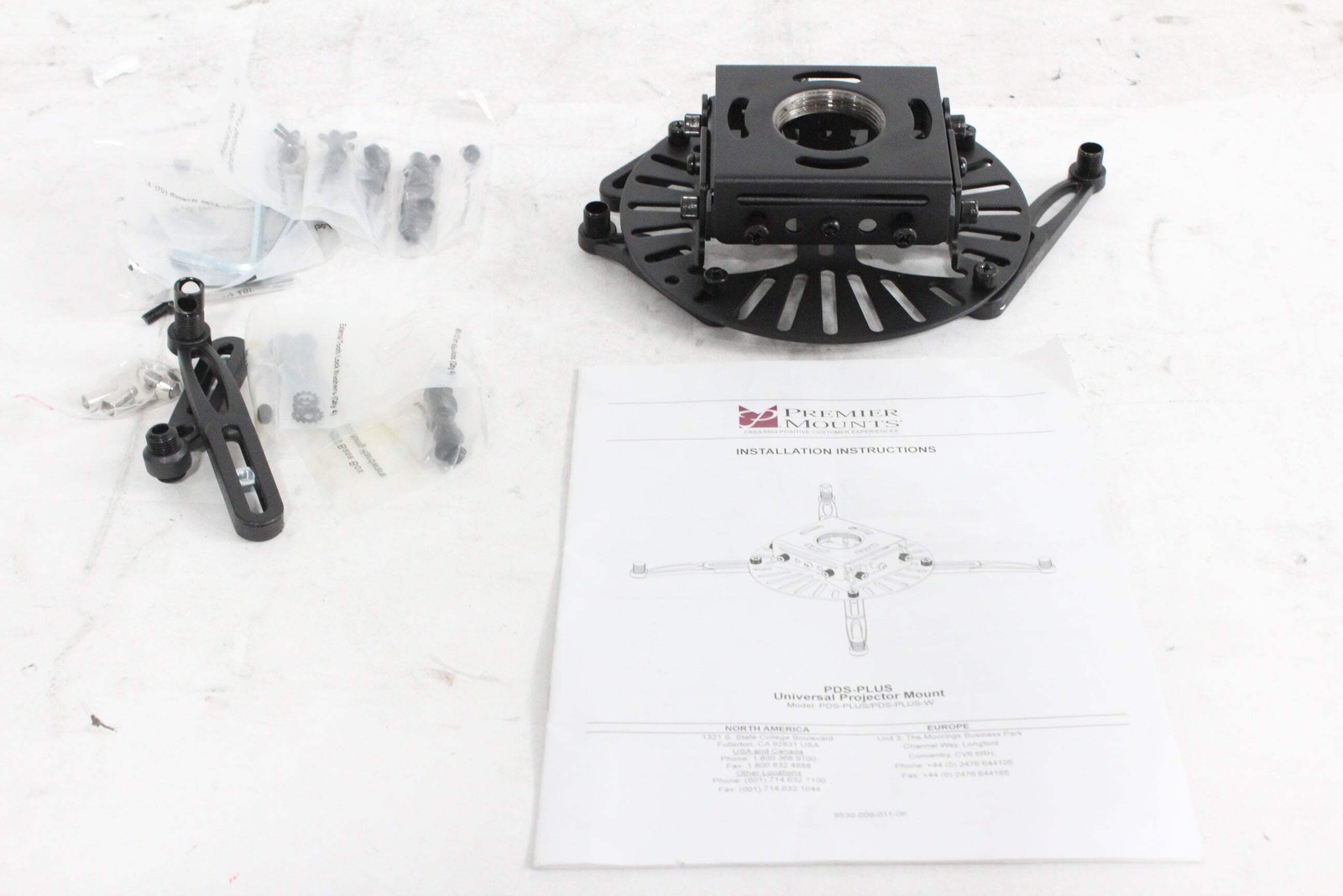Premier Mounts PDS-Plus Ceiling Mounts w/ Lock-It Hardware & (2) Spare Legs