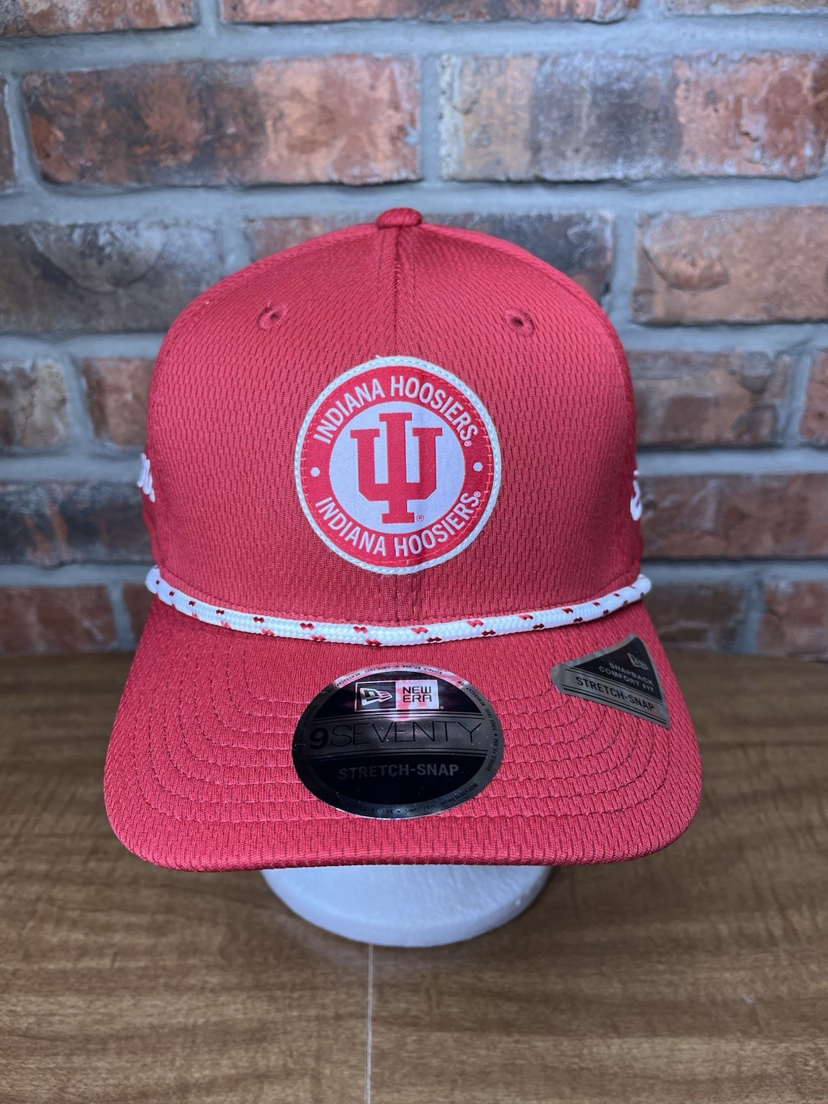 New Era Indiana Hoosiers Embroidered Logo 9Seventy Cool Micro SnapBack Hat