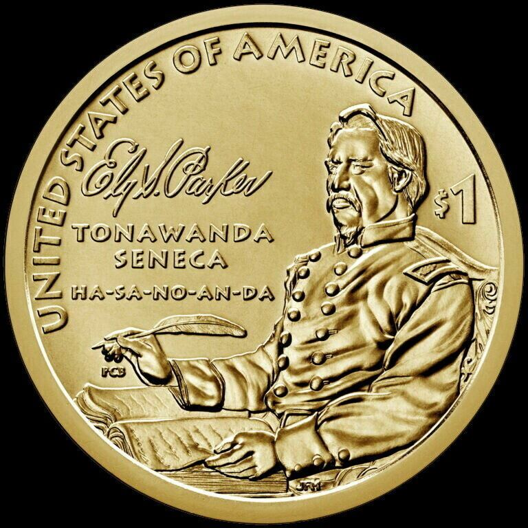 2022 D Sacagawea "Ely Samuel Parker" Dollar US Coin "BU"!
