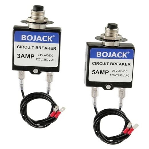 BOJACK 3 Amp 5 Amp Resettable Fuse HVAC Tools Circuit Tester for Circuit