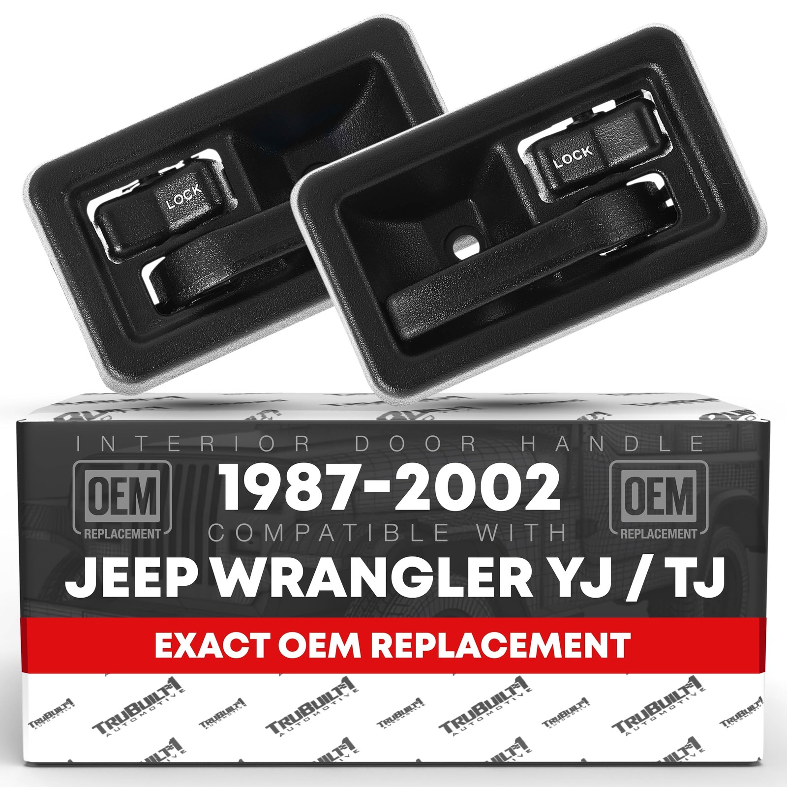 Interior Door Handle, Left & Right for Jeep Wrangler