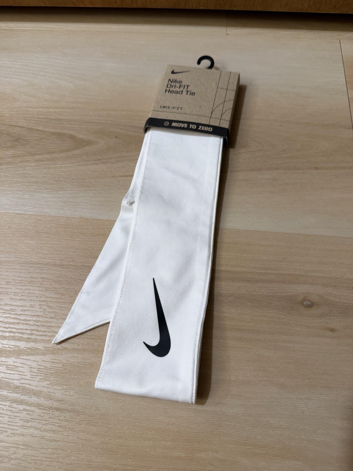 Nike Dri-FIT 2.0 Head Tie Headband Unisex White Logo New in Package