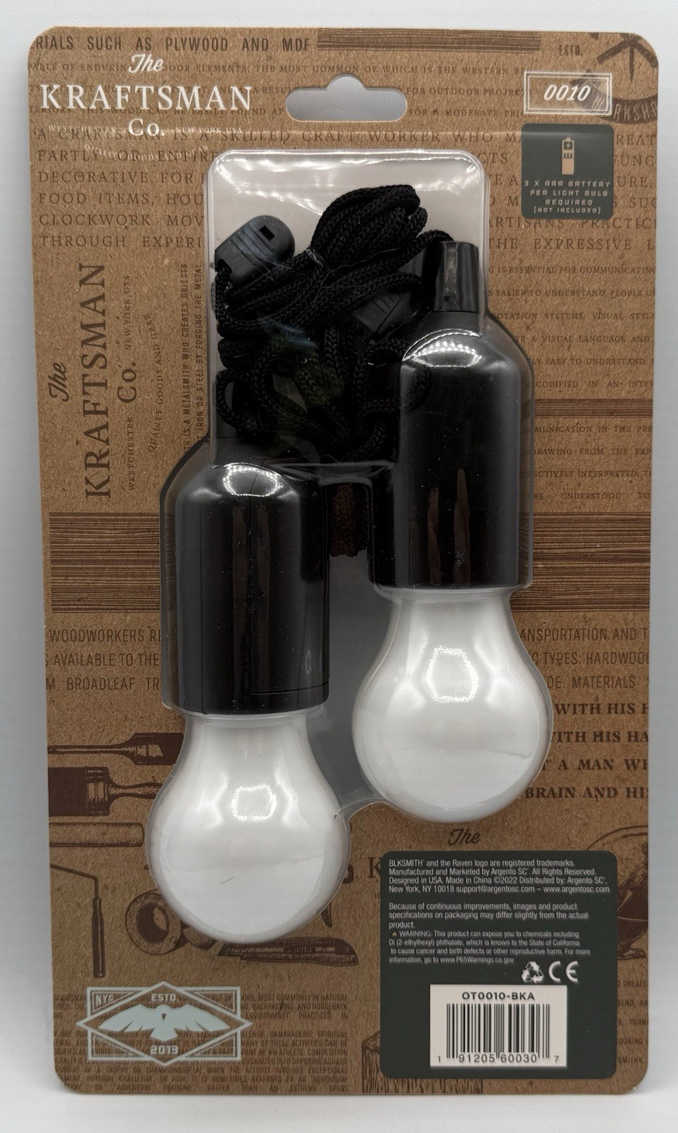 Hanging CAMPING Light- Portable LED Outdoor/Indoor Hanging Bulbs 47” Cord New