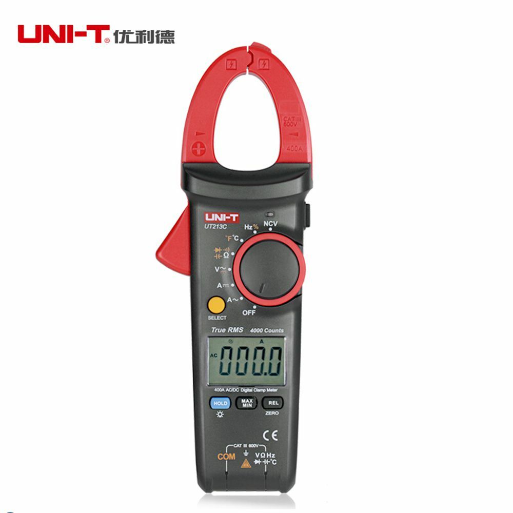 UNI-T UT213C TRUE RMS 400A Multimeter Digital AC DC Clamp Meter Freq Temp Tester