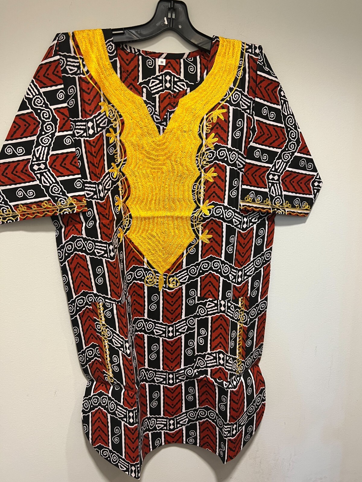 African clothing for men-Dashiki m-5X brown