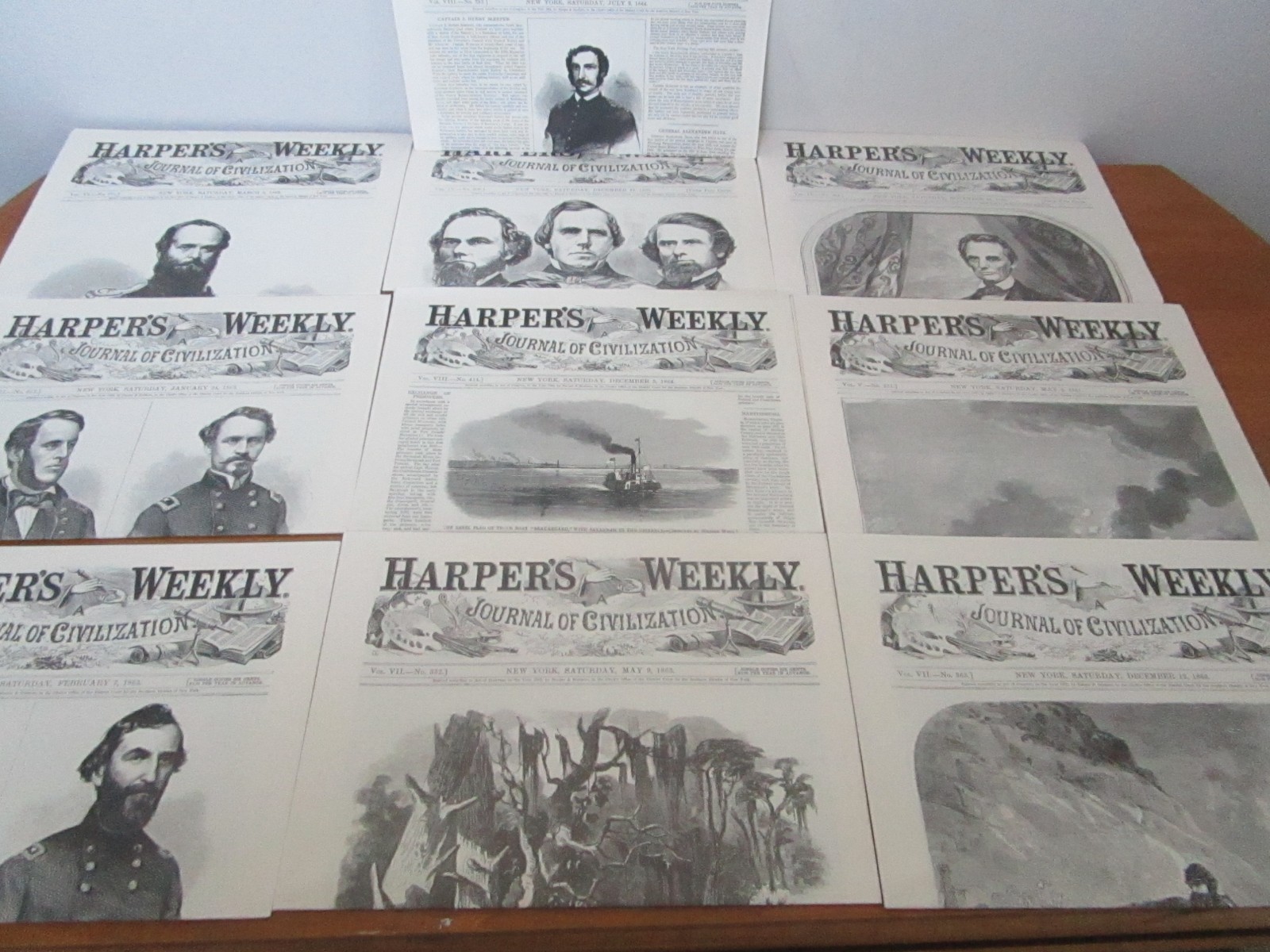 The Reissue of Harper's Weekly 10 Issues From The American Civil War Era.