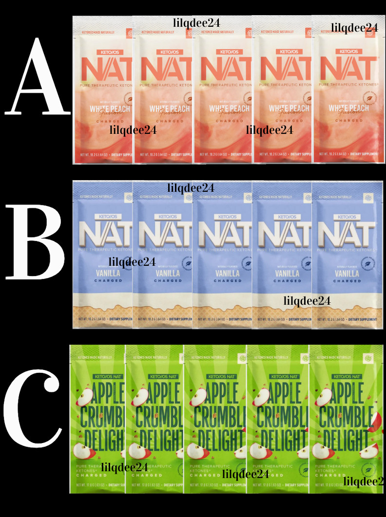 Pruvit Ketones White Peach, Vanilla, Apple Crumble Delight YOU PICK