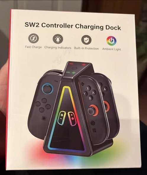 Switch 2 Controller Charging Dock for 2025 Nintendo Switch 2 JoyCon