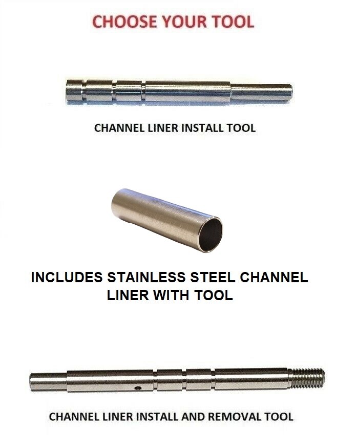 Channel Liner Install Tool or Install & Removal Tool Plus SS Liner For GLOCK
