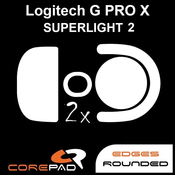 Corepad Skatez Logitech G PRO X SUPERLIGHT 2 Wireless Mausfüße Hyperglide