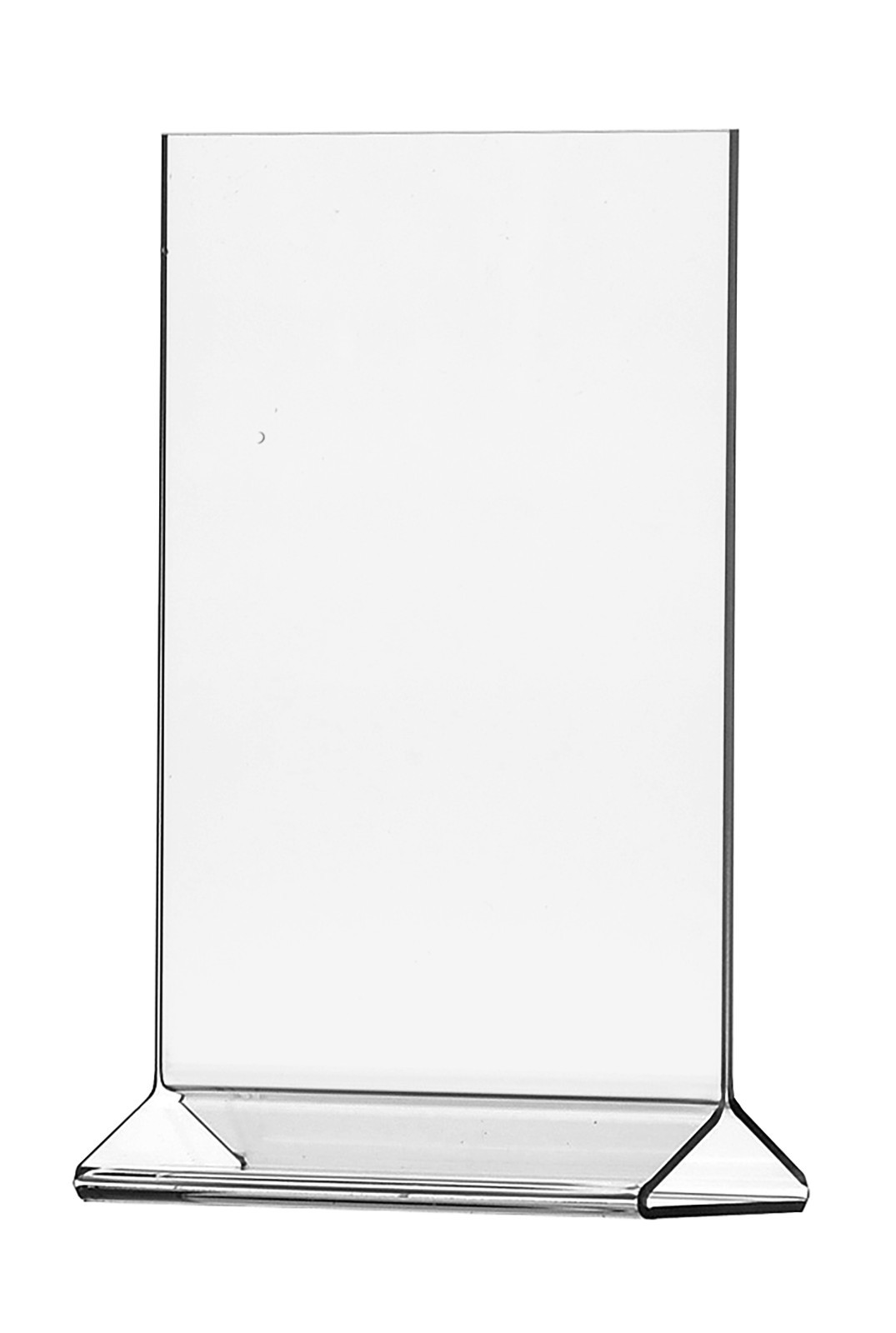 12 Pack 4”W x 6”H Sign Holder Table Tent Clear Acrylic Double-Sided Notice Frame