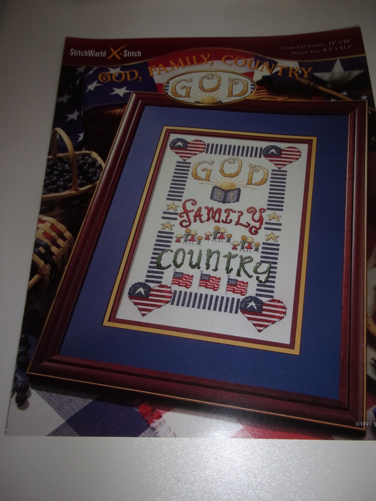STITCH WORLD "GOD, FAMILY, COUNTRY" CCS PATTERN