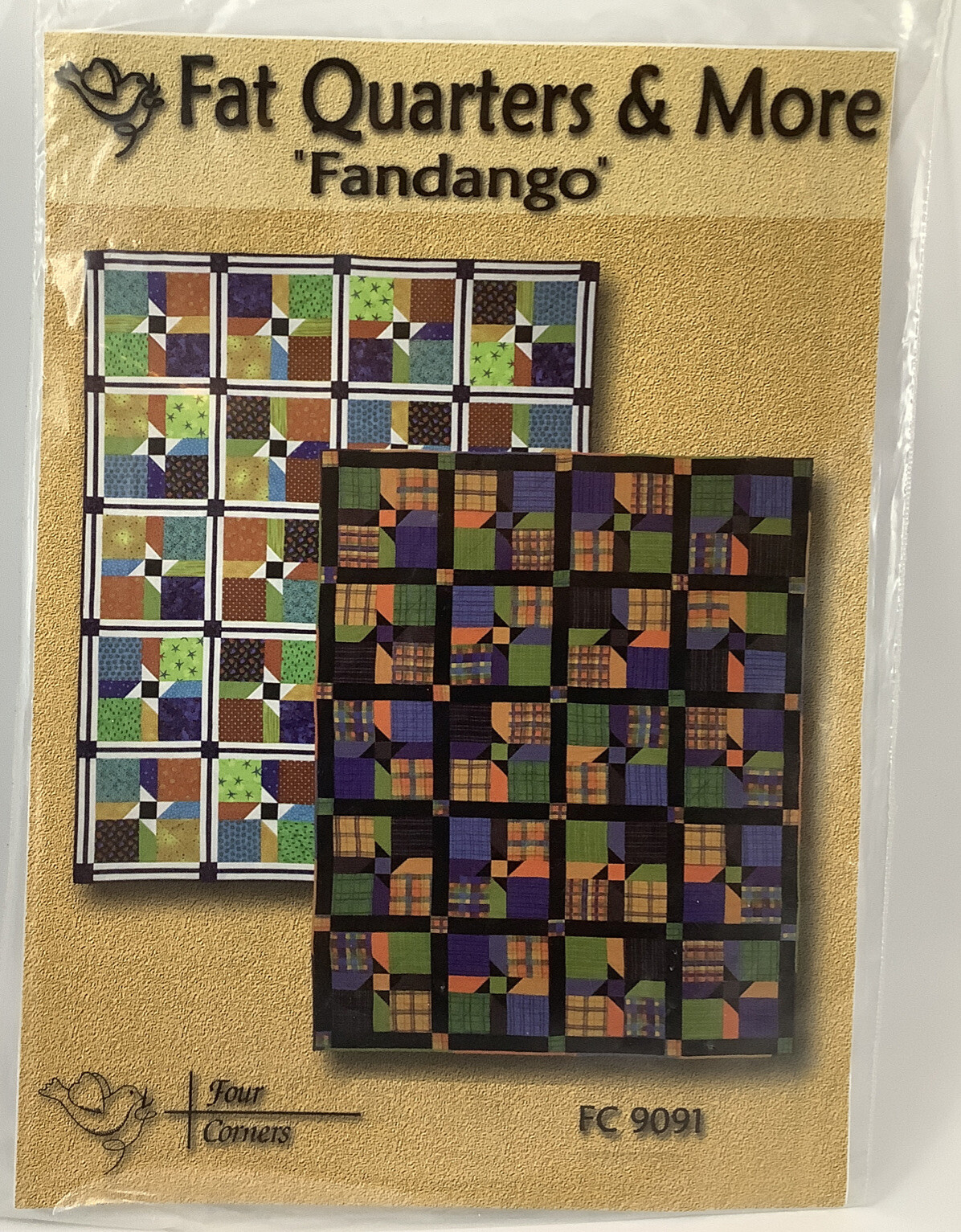 FAT QUARTERS & MORE FANDANGO Quilt Pattrn by Four Corners Designs