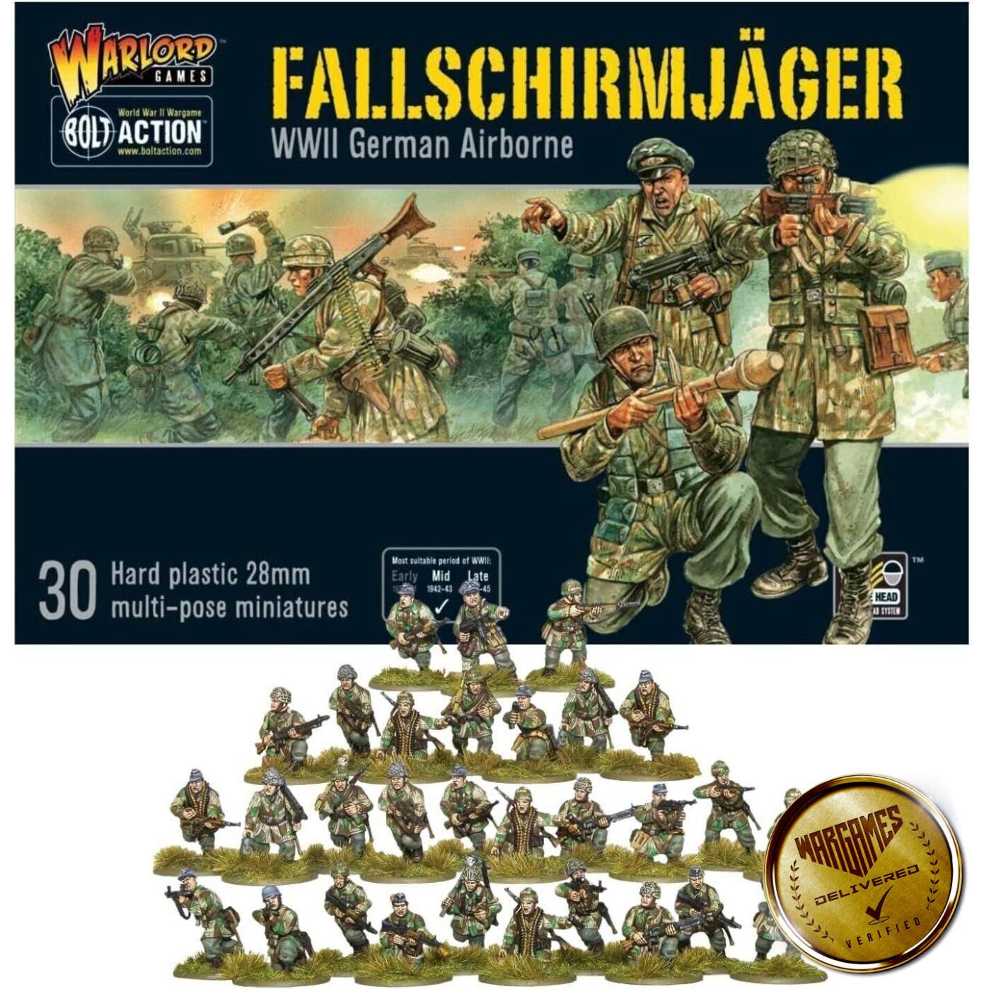 Warlord Games Bolt Action Miniatures - Fallschirmjager - German Airborne