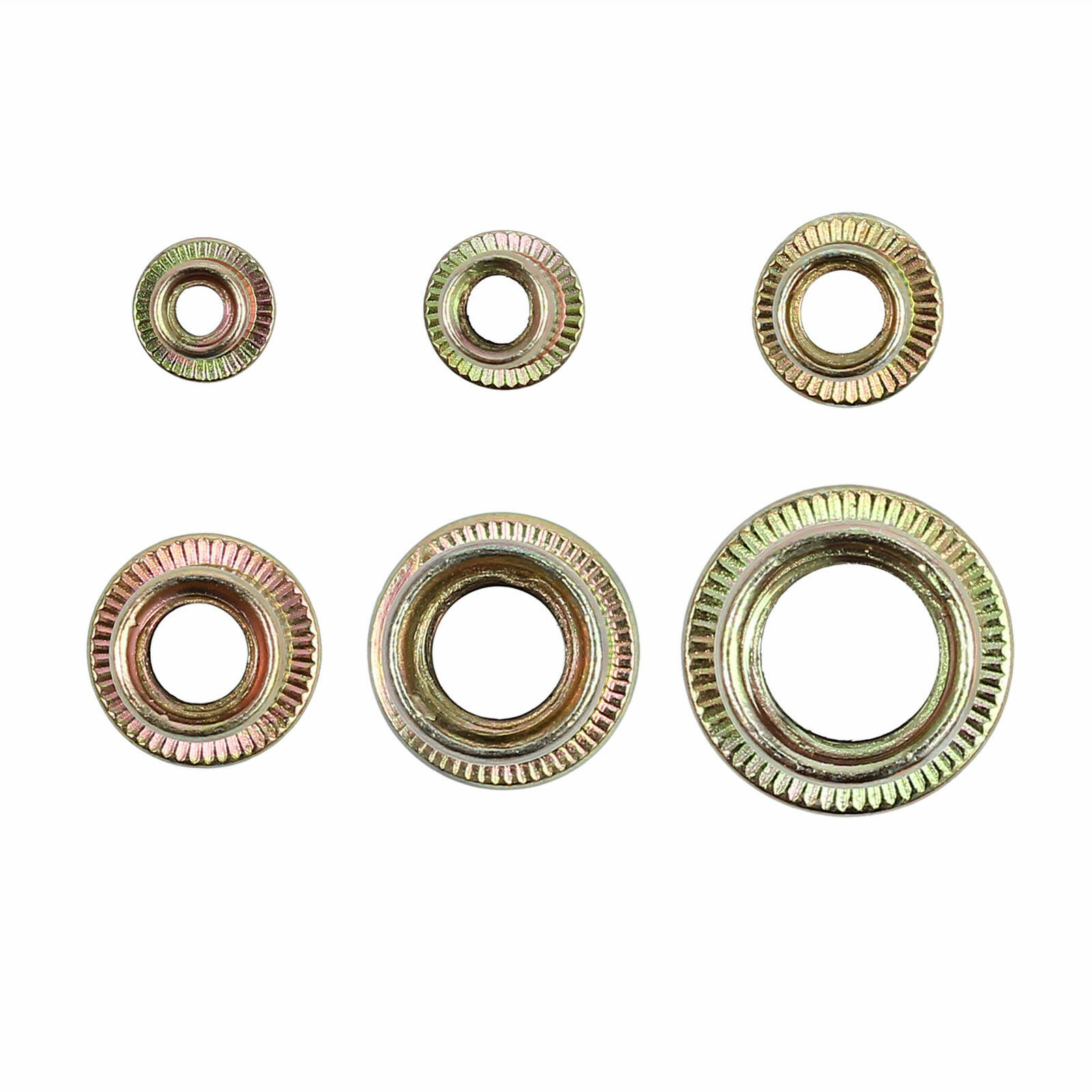 150PCS M3 M4 M5 M6 M8 M10 Rivet Nuts Kit Open End Threaded Rivnut Nutsert Insert