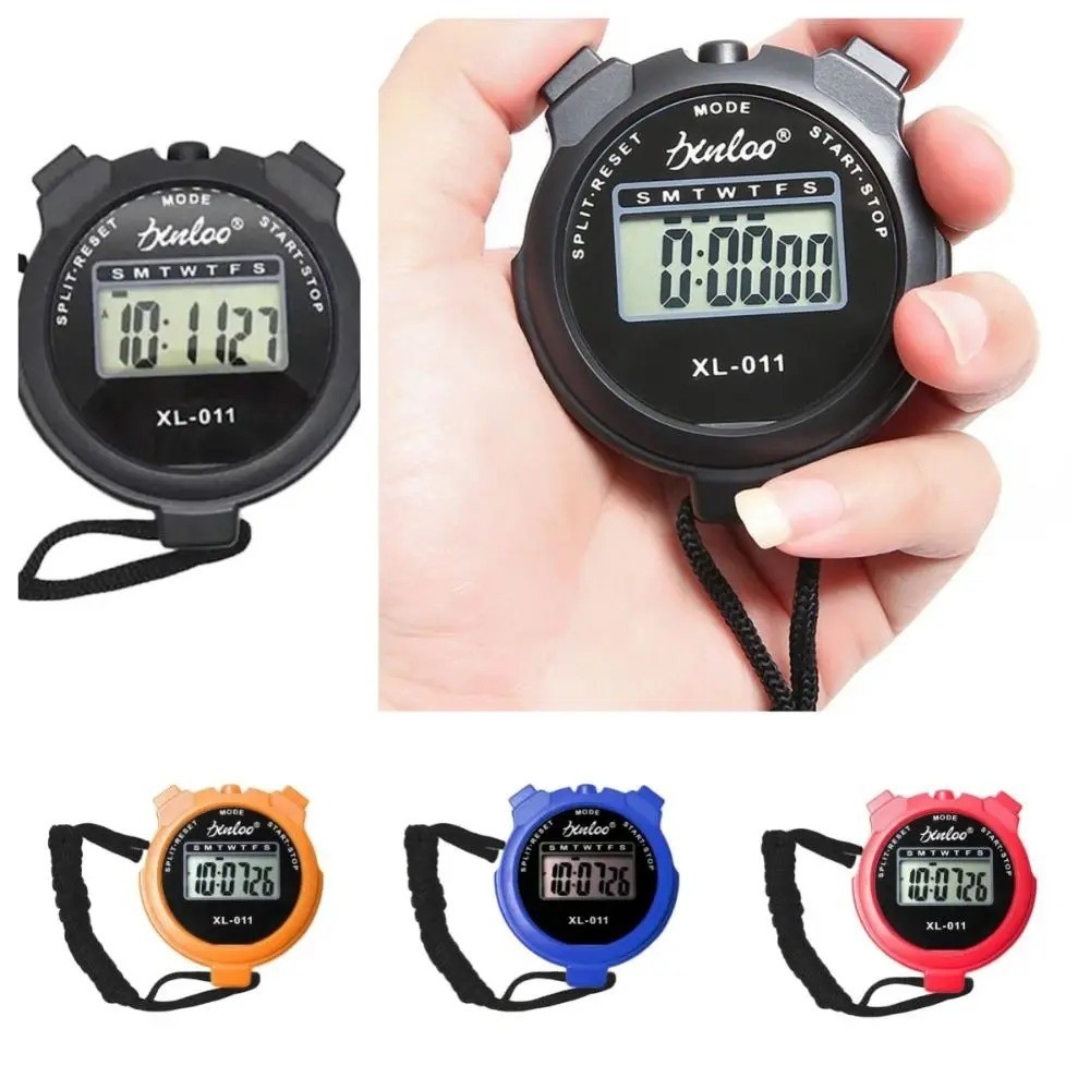 Stopwatch Digital LCD Sports Counter Timer Watch Handheld Countdown Stop Timer