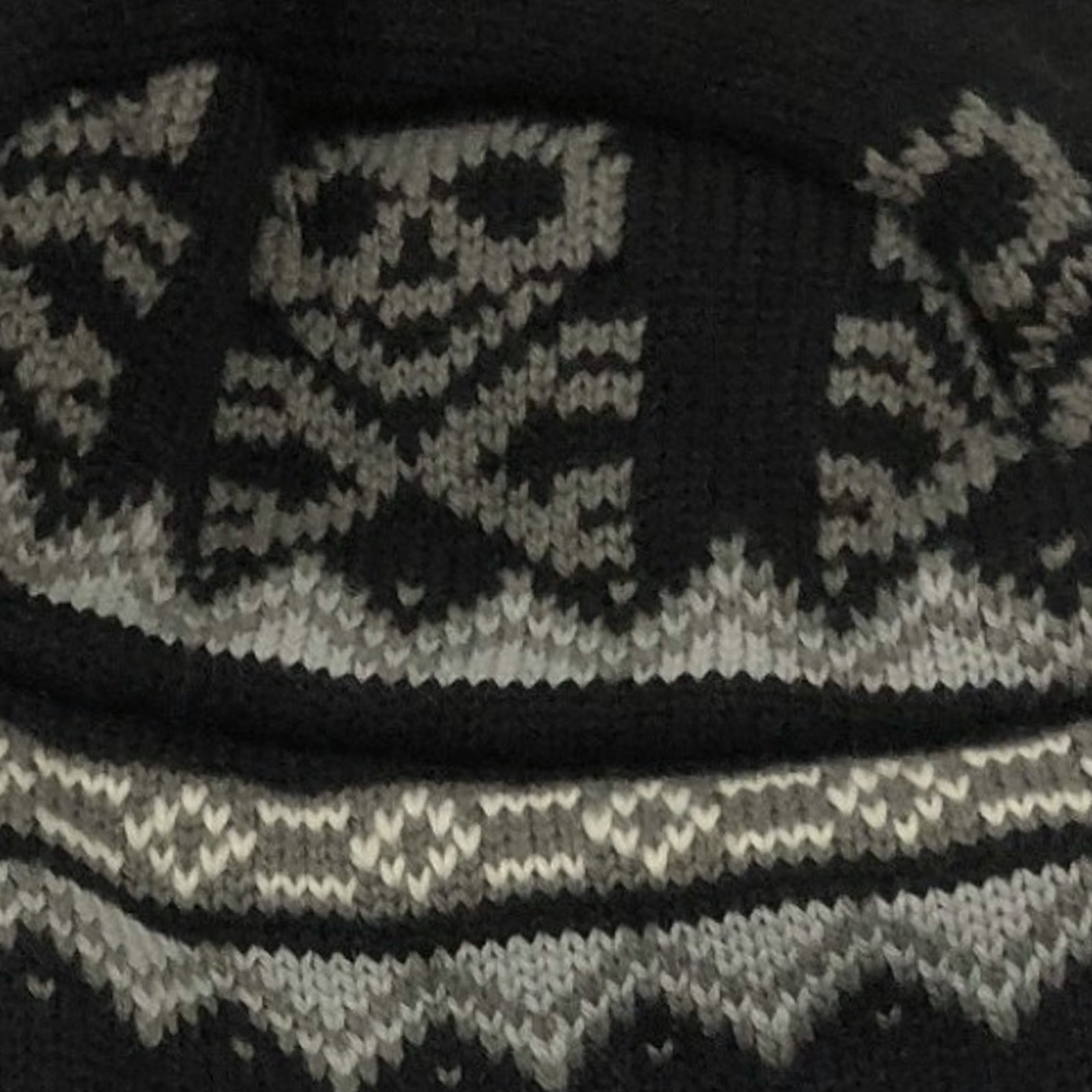 Boys Black & Gray Skull Print Trapper Hat Plush Lined