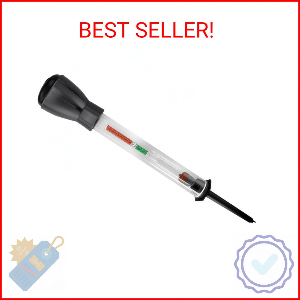 ZIMISI Car Battery Hydrometer, 11.5 Inch Deep Cycle Electric Hydraulic Density M