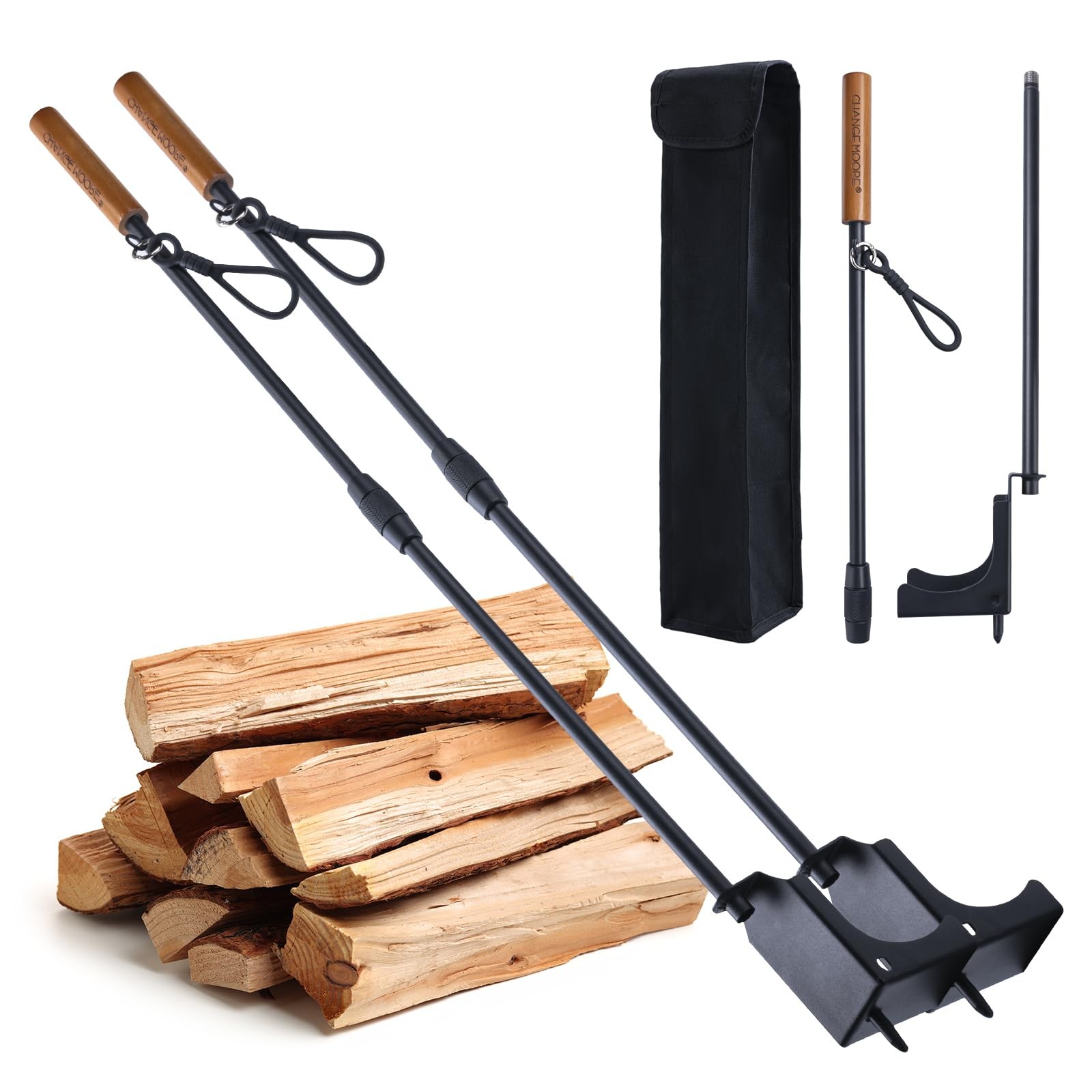 CHANGE MOORE 35.2" Blow Stick, 2 in 1 Foldable Fire 35.2", 2pcs Stick