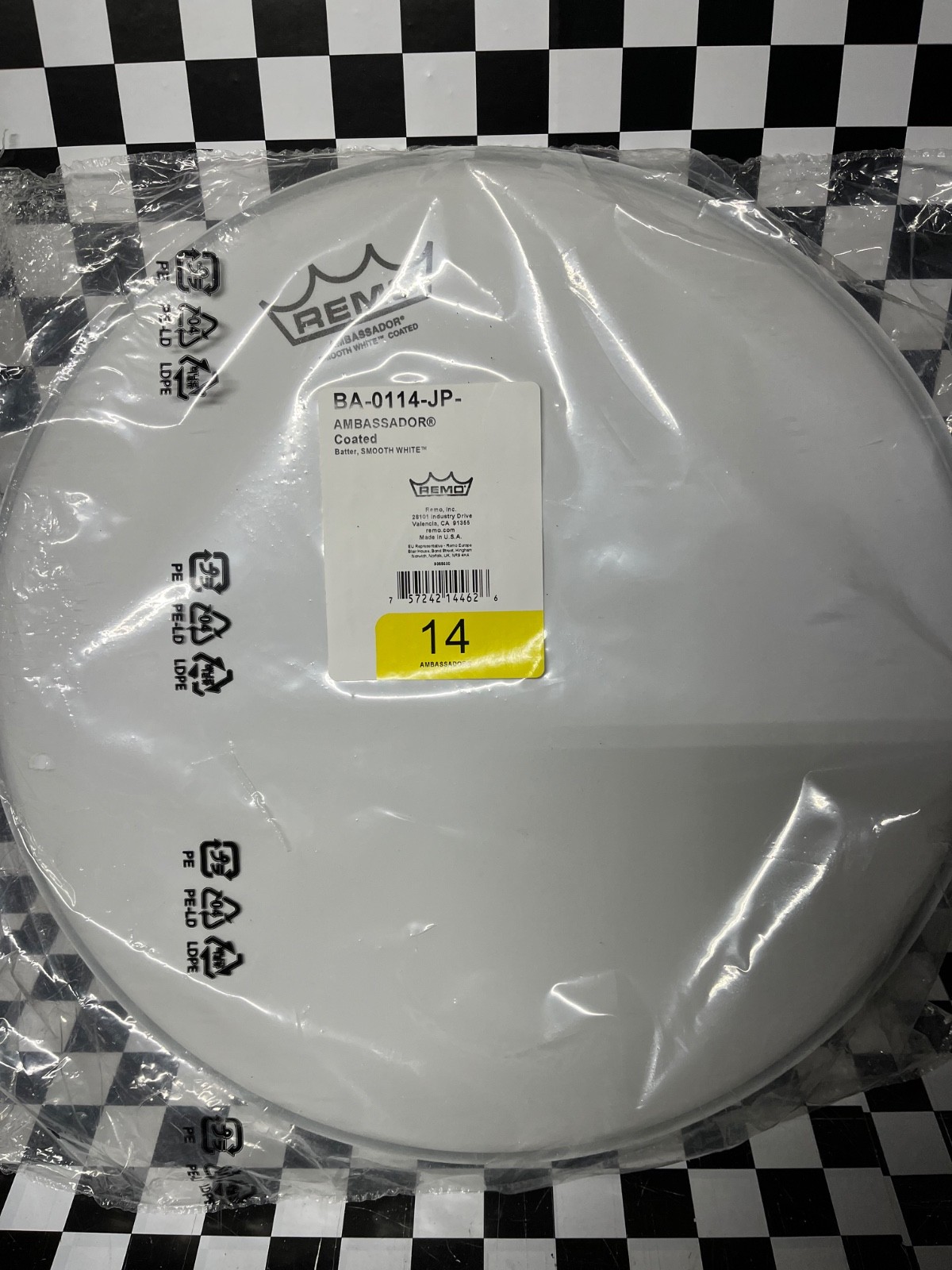 Remo Ambassador Coated Head 14 in.