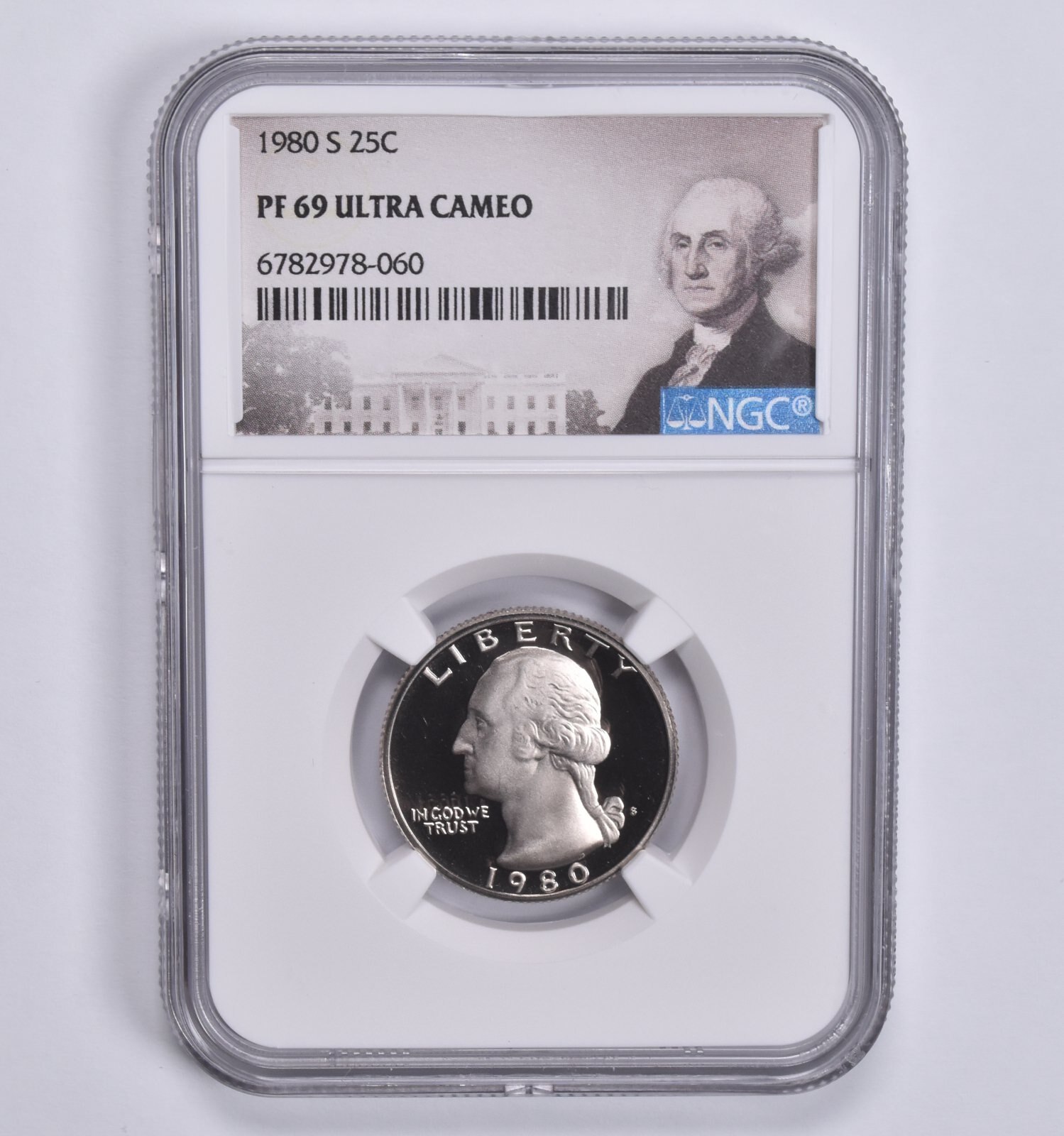 PF69 UCAM 1980-S Washington Quarter NGC Special Lbl