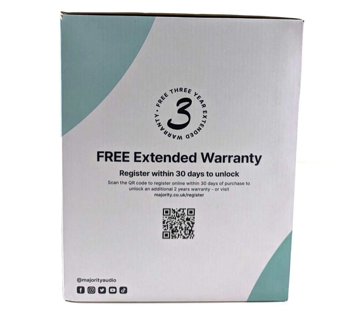 Majority D40X Powered Bluetooth Bookshelf Speakers Studio Monitors Speakers
