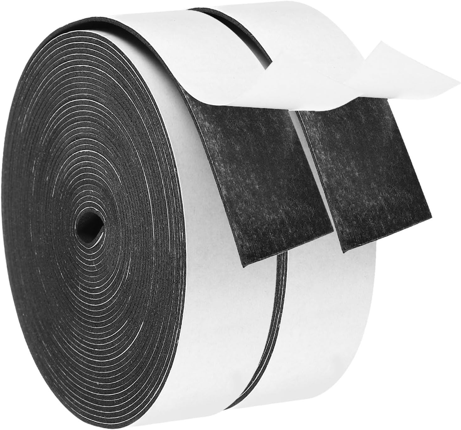 Weather Stripping Door Seal, 2 Roll 5m/16ft Sealing Foam Tape Single Sided Strip