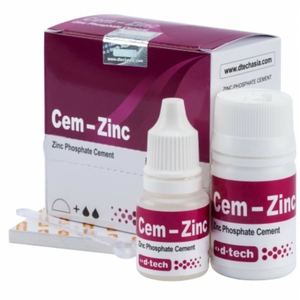 Cem Zinc Phosphate Cement Permanent Tooth Filling Pow 30gm Liq 15gm Free Ship
