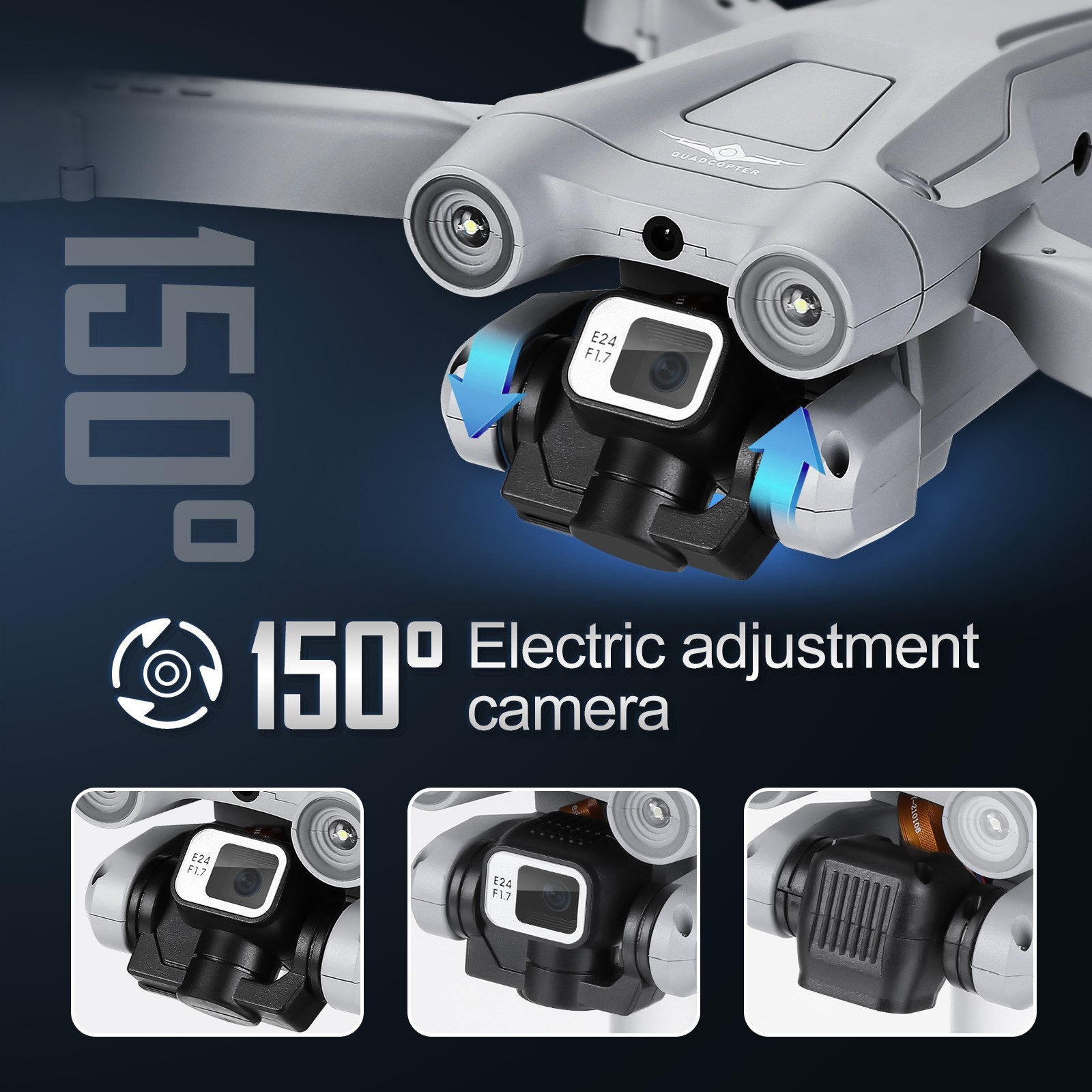 Drone 2K Electric Adjustment Camera Infrared Obstacle Avoidance Gesture Control