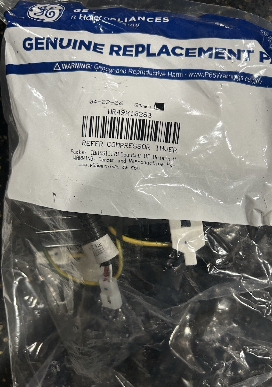 Genuine Brand New OEM WR49X10283 Inverter Board
