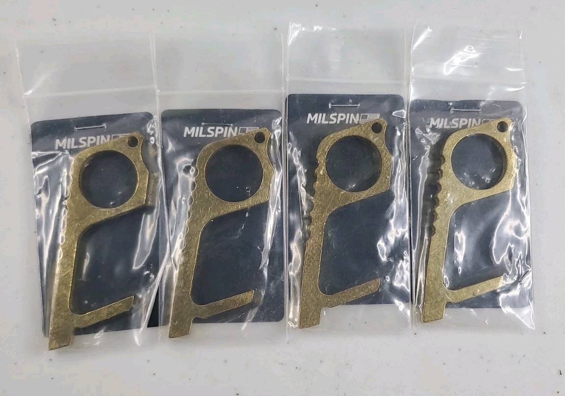 MILSPIN - No Touch Key - Veteran Crafted In USA Lot Of 4