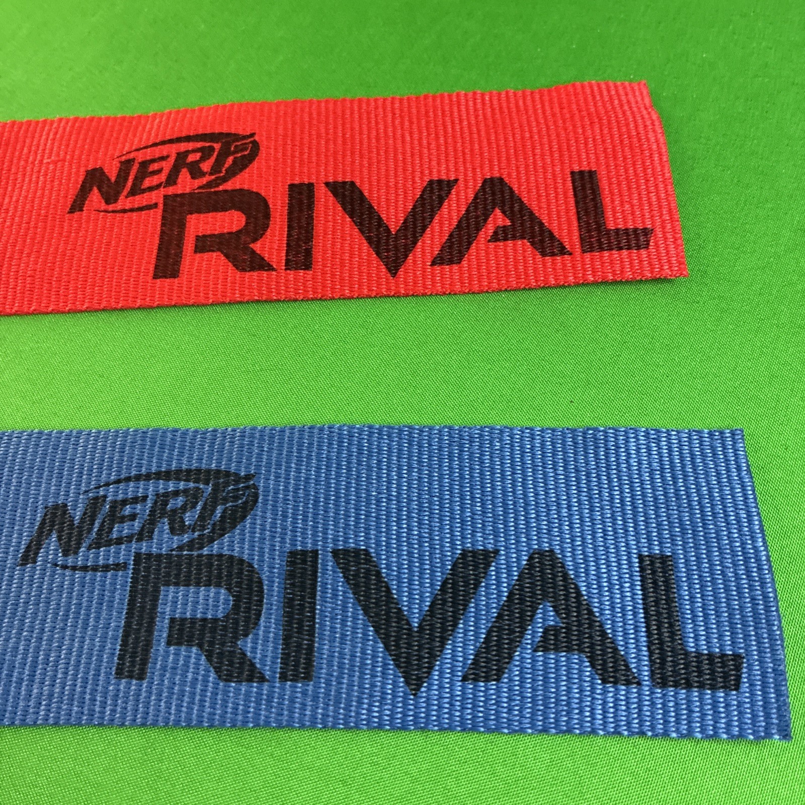 NERF RIVAL Blue And Red Team Flags - Capture the Flag Original ( 20” X 2” )