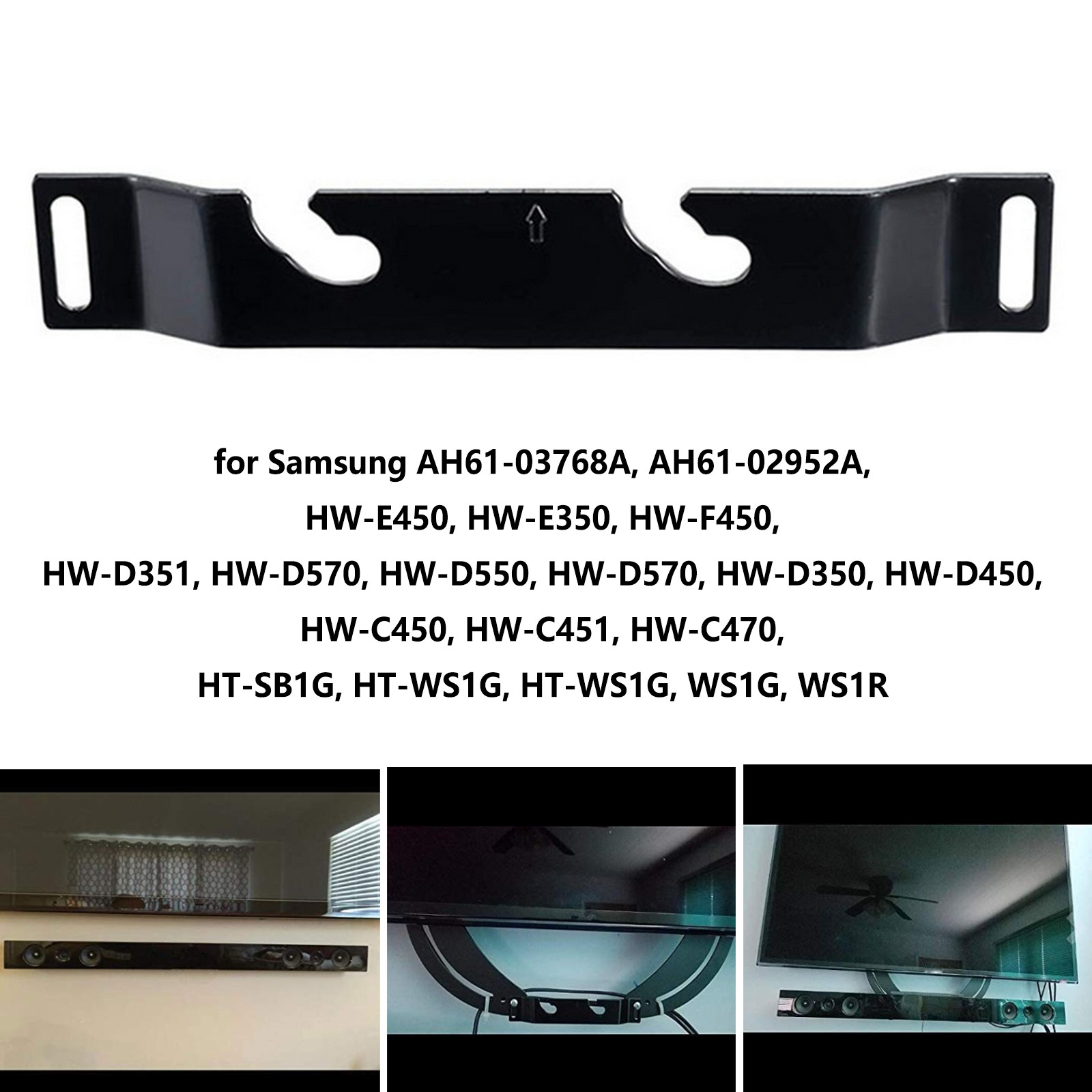 Wall Mount Bracket For Samsung AH61-03768A HW-F450 HW-E450 D351 Soundbar Speaker