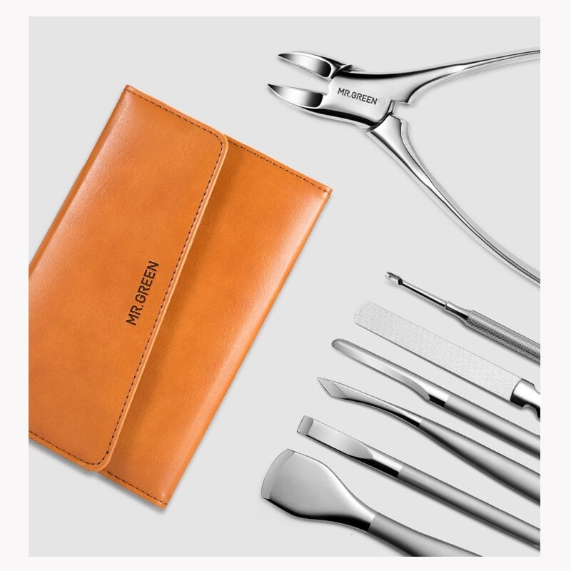MR GREEN Pro Pedicure Ingrown Toenail Knife Blade Clippers Set German Stainless