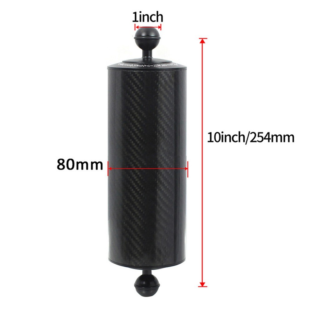 Lightweight Carbon Fiber Buoyancy Extension Rod for Diving Photography