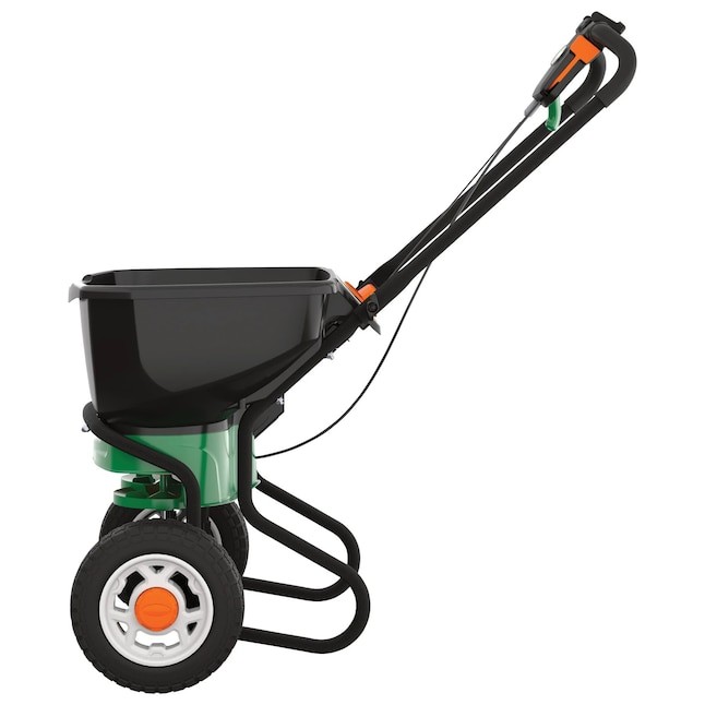 Scotts Elite Spreader Broadcast Spreader 80-lb Capacity Compatible with Ice Melt