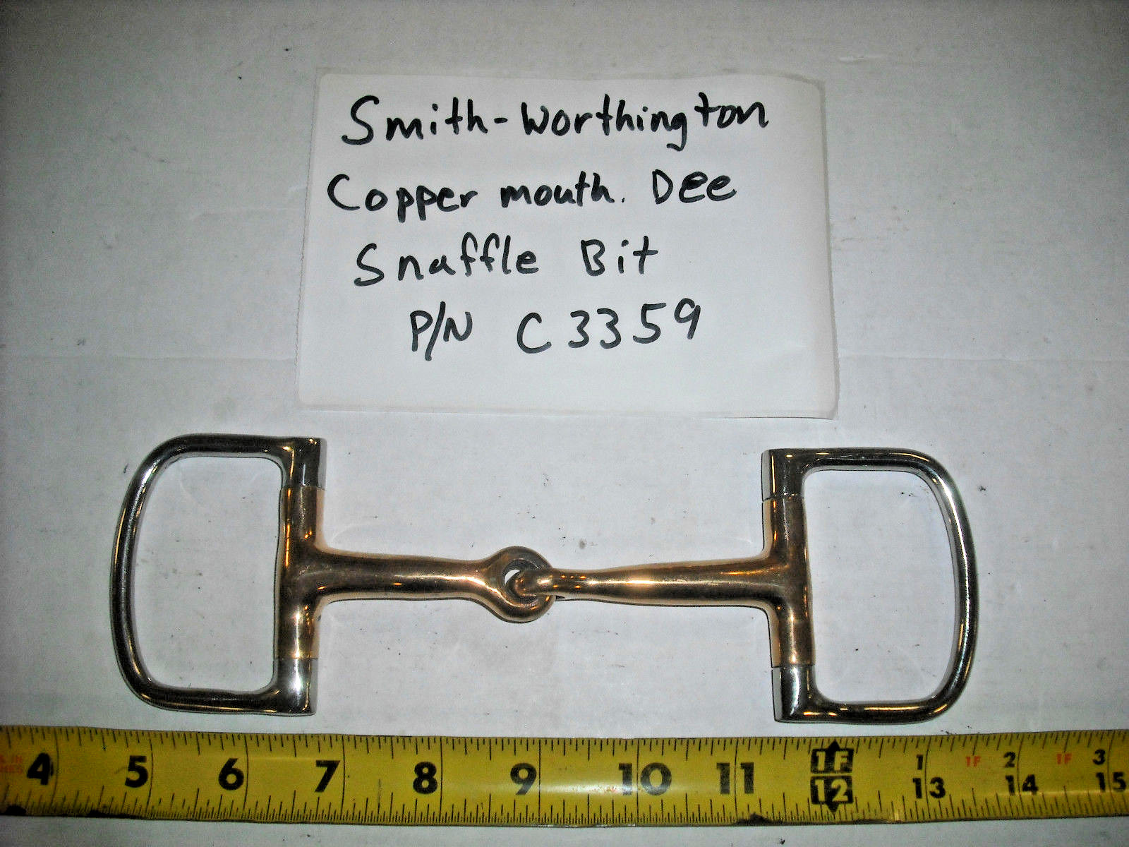 Stainless Steel Copper Mouth English or Western D-Ring Dee Ring Snaffle Bit
