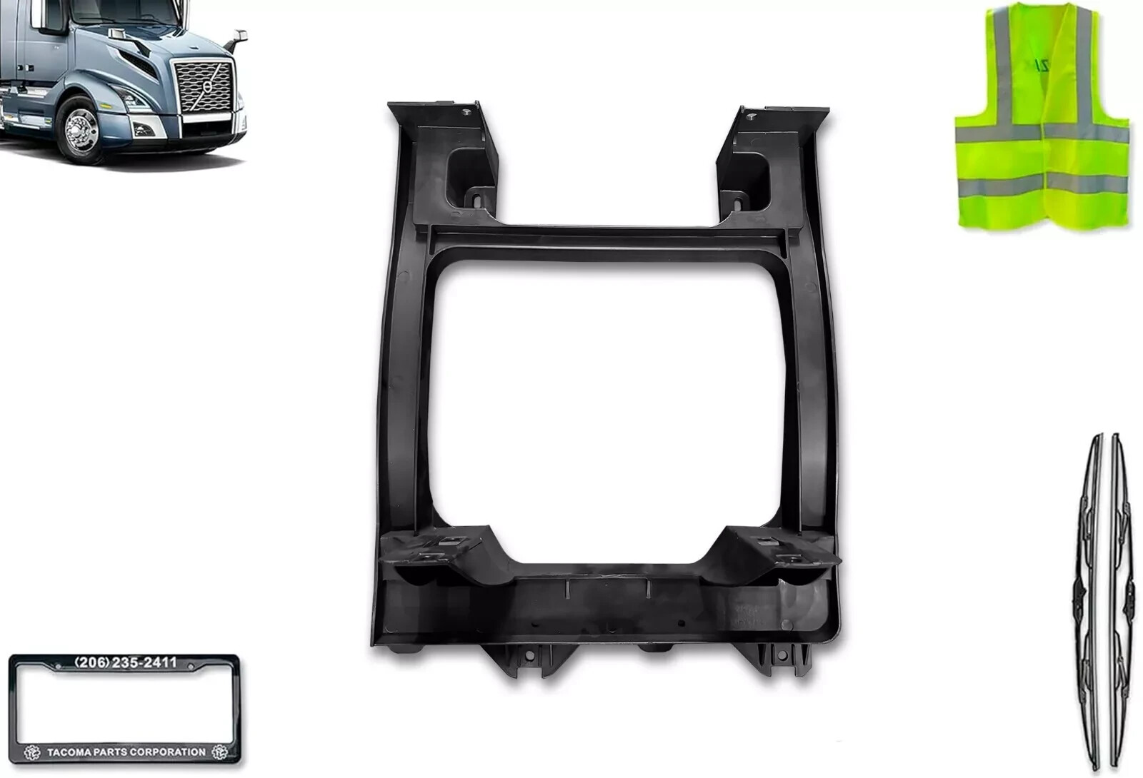 Small Inner Support for Rear Step Fairing Left Compatible with Volvo VNL 2018+