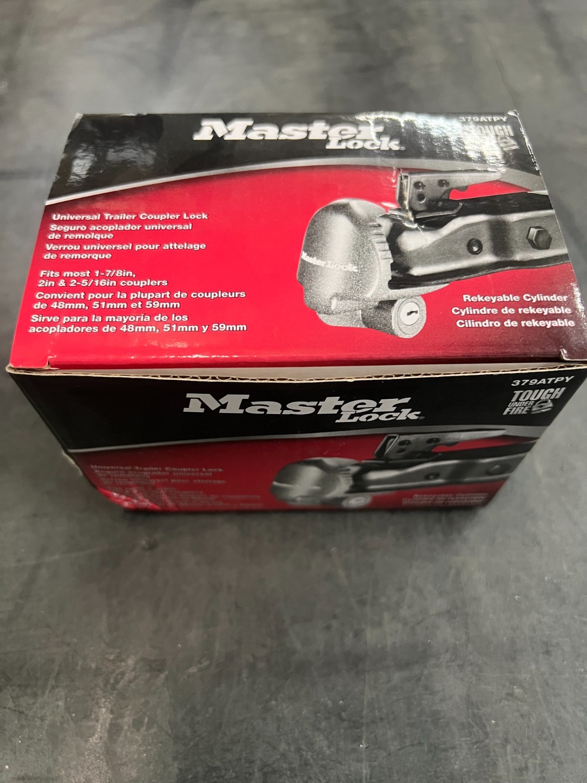 Master Lock 379ATPY Universal Trailer Coupler Lock