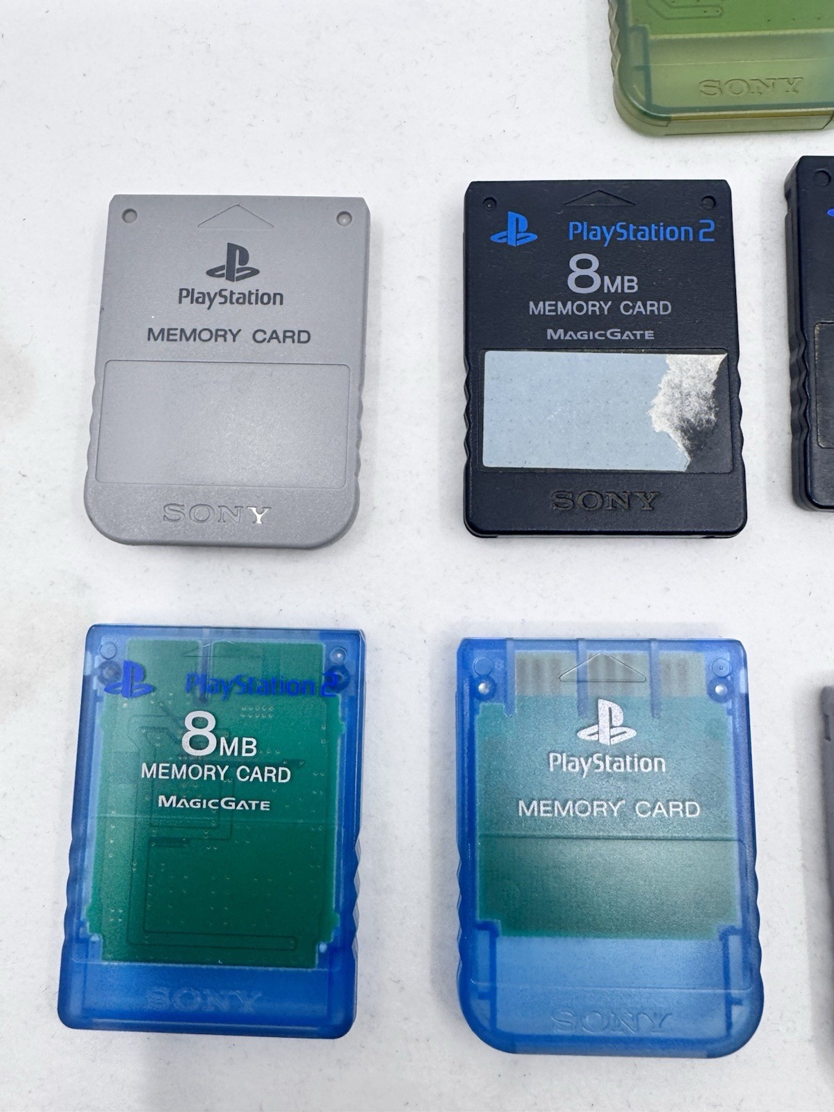 PlayStation Memory Card Lot (9 Memory Cards)