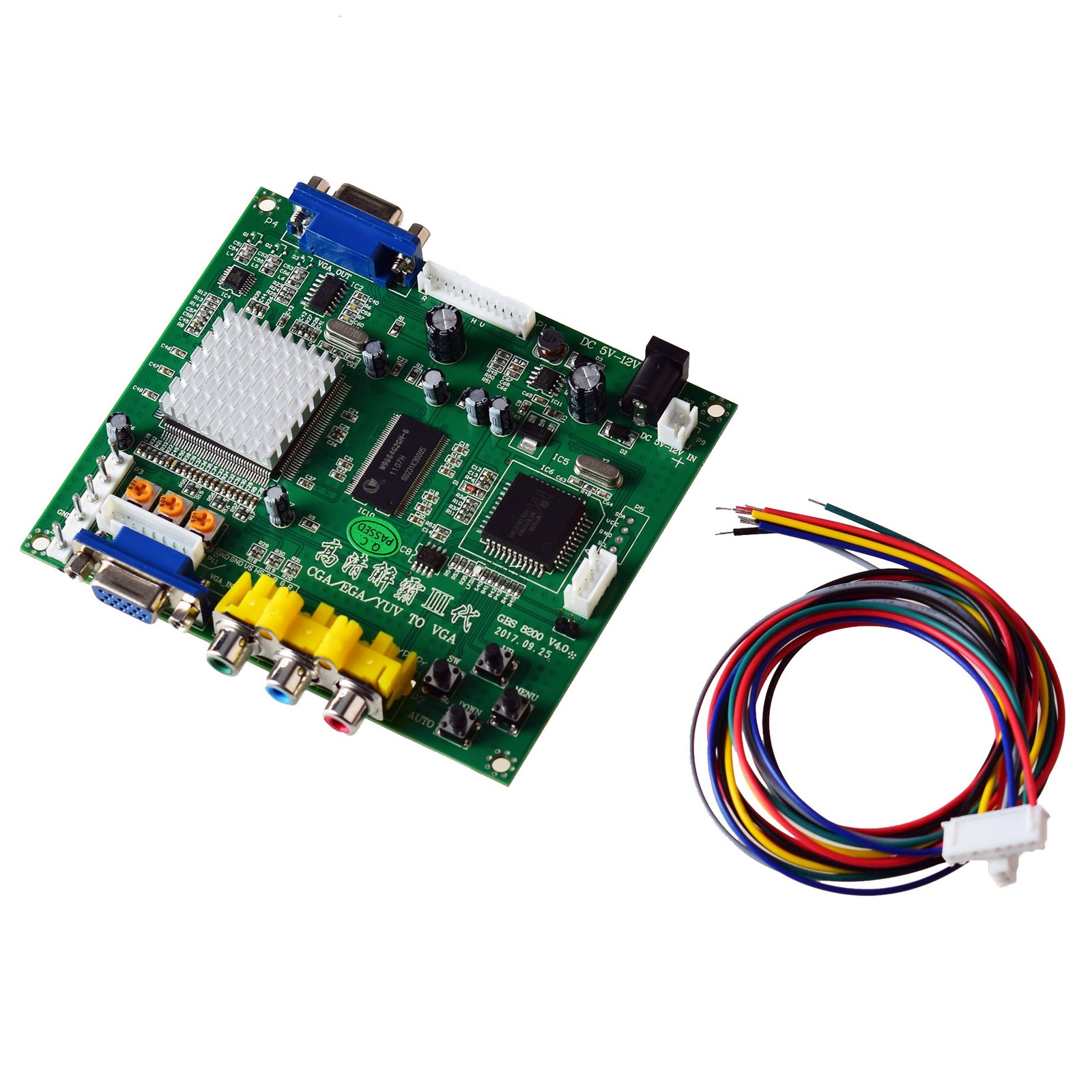 Arcade Game RGB CGA EGA to VGA HD Game Video Converter Output Board PCB US
