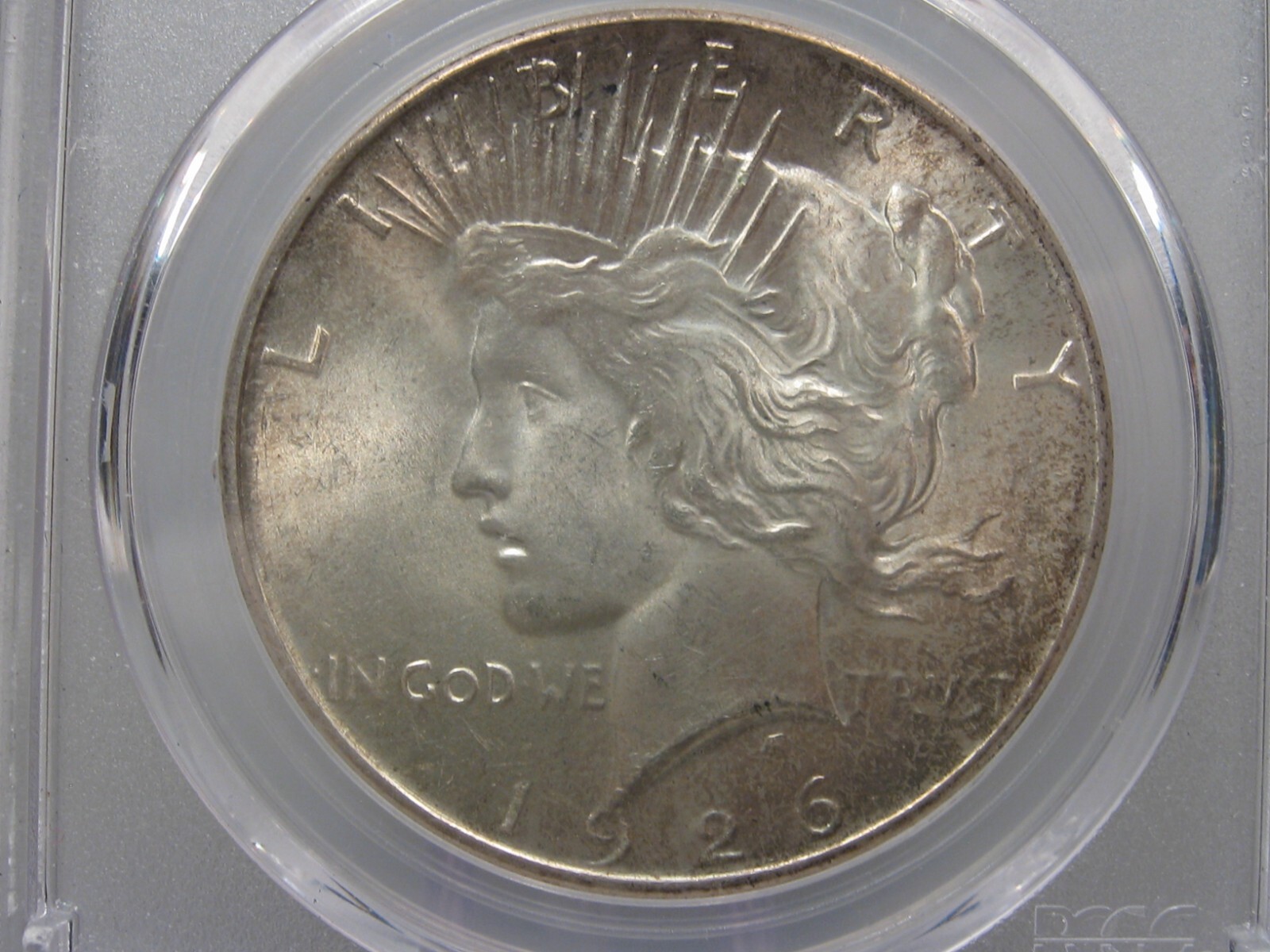 BU 1926-s Silver PEACE Dollar. PCGS MS63.
