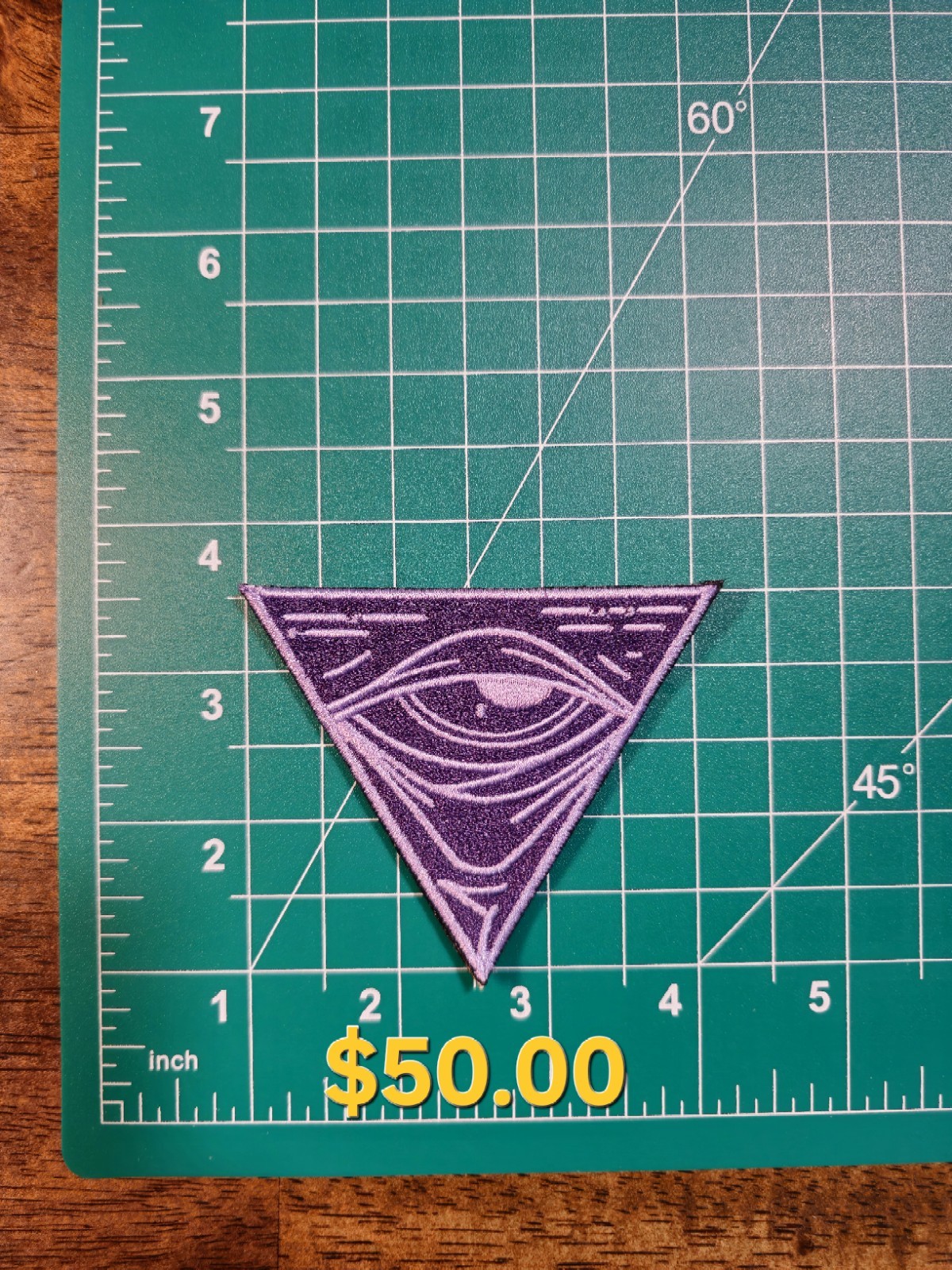 White Phosphor "As Above So Below" Light Purple PVC Patch Echelon