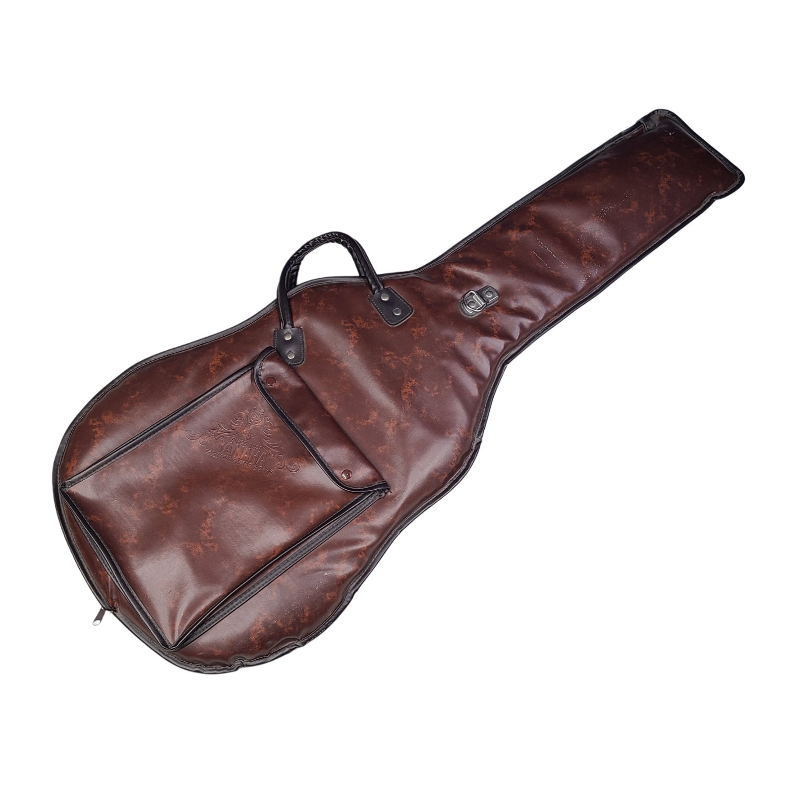 Vintage Yamaha Faux Leather Electric Guitar Travel Bag / Soft Case - Brown