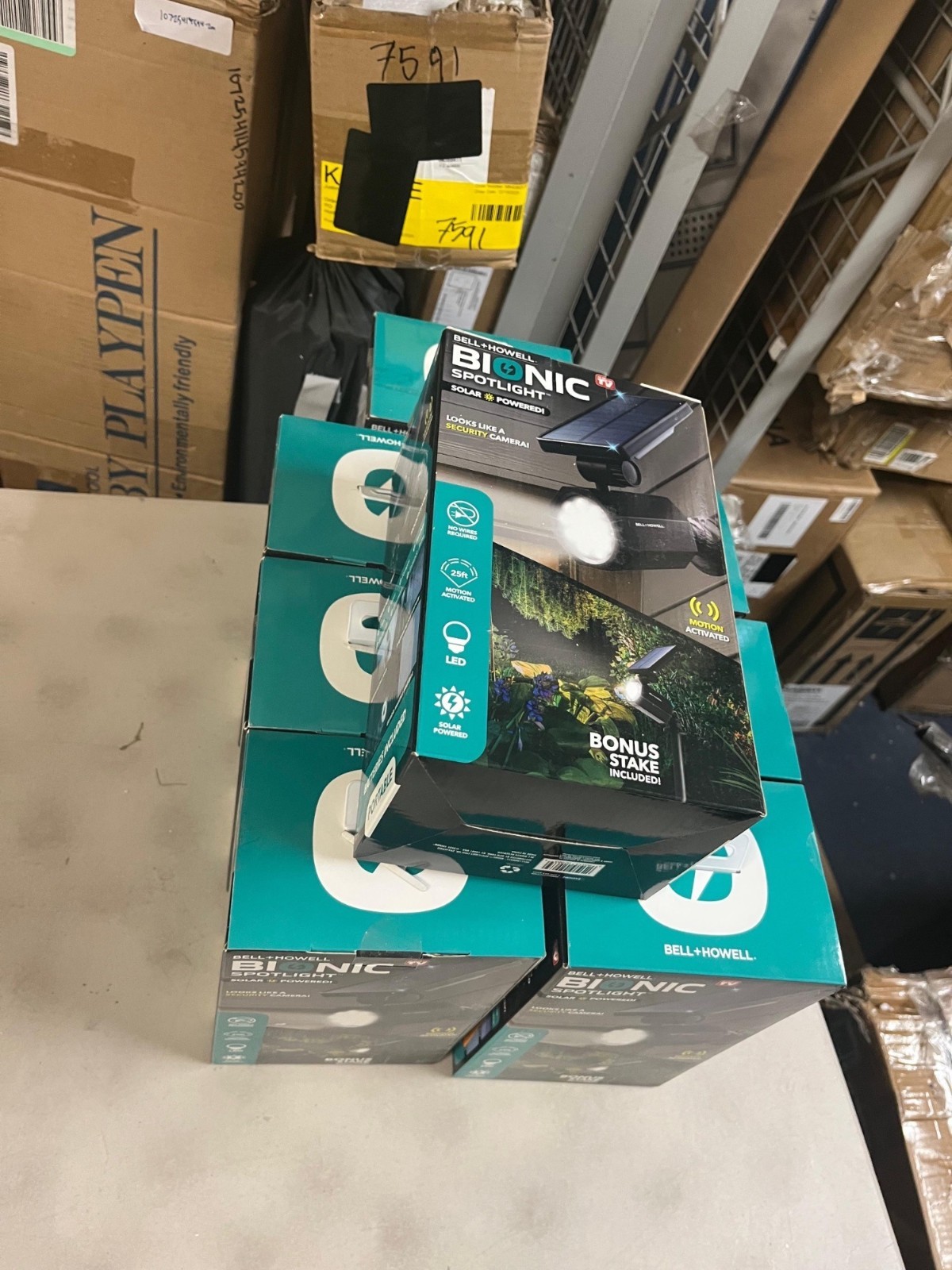 Bell & Howell Bionic Spotlight Solar Powered Security Spotlight