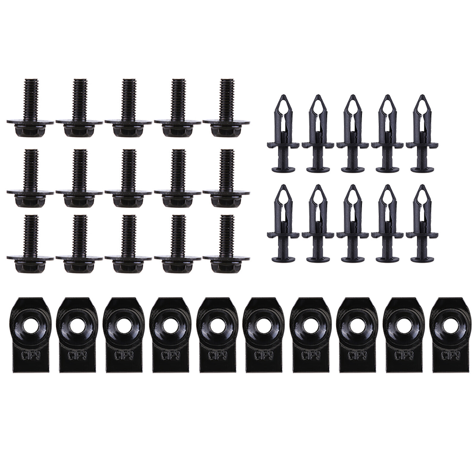 For Dodge M6 Engine Under Cover Splash Shield Guard 35Pcs Body Bolts U-nut Clips